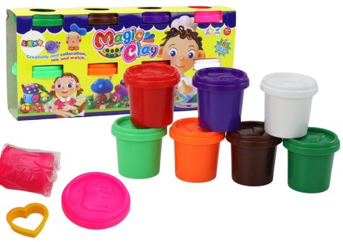 Masa plastyczna dla dzieci Lean Zestaw Ciastoliny W Kubeczku 8 Sztuk Foremki Kolorowa mix (17729) Masa plastyczna dla dzieci Lean Zestaw Ciastoliny W Kubeczku 8 Sztuk Foremki Kolorowa mix (17729)