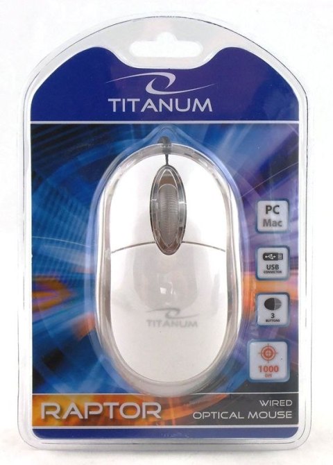Mysz Titanum Raptor biały (TM102W) Mysz Titanum Raptor biały (TM102W)