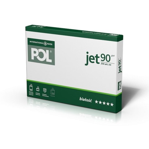 Papier ksero International Paper POL poljet A4 biały 250k. 90g Papier ksero International Paper POL poljet A4 biały 250k. 90g