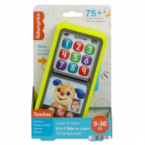 Telefon zabawkowy Fisher Price smartfonik 2w1 przesuwaj i ucz się (HNL43) Telefon zabawkowy Fisher Price smartfonik 2w1 przesuwaj i ucz się (HNL43)
