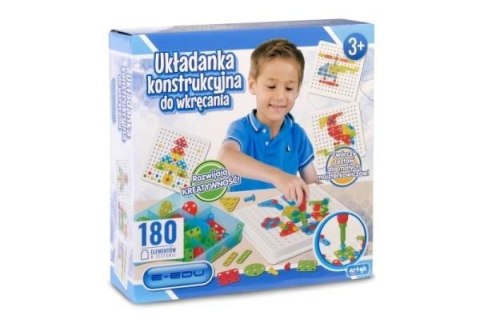 Układanka Artyk konstrukcyjna do wkręcania E-Edu 180 elementów (125560) Układanka Artyk konstrukcyjna do wkręcania E-Edu 180 elementów (125560)