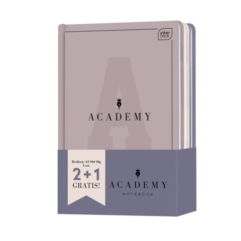 Zeszyt Interdruk ACADEMY zest zeszytów A5/96# 3szt 2+1 A5 96k. krata (5902277348210) Zeszyt Interdruk ACADEMY zest zeszytów A5/96# 3szt 2+1 A5 96k. krata (5902277348210)