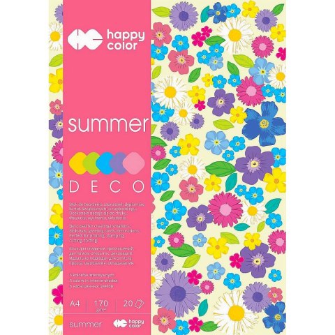 Zeszyt papierów kolorowych Happy Color A4 170g 20k (3817 2030-120) Zeszyt papierów kolorowych Happy Color A4 170g 20k (3817 2030-120)