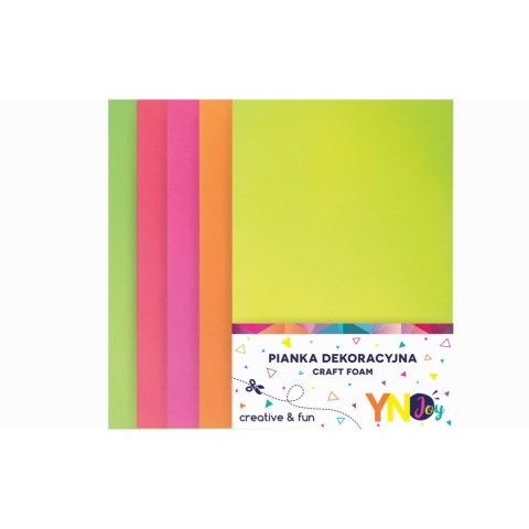 Arkusz piankowy Interdruk pianka dekoracyjna NC-014 kolor: mix 5 ark. (IPIANC014) Arkusz piankowy Interdruk pianka dekoracyjna NC-014 kolor: mix 5 ark. (IPIANC014)