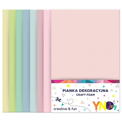 Arkusz piankowy Interdruk pianka dekoracyjna Pastel kolor: mix 8 ark. (IPIANC-020) Arkusz piankowy Interdruk pianka dekoracyjna Pastel kolor: mix 8 ark. (IPIANC-020)