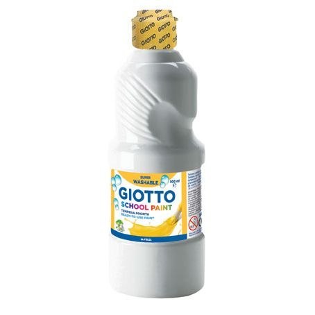 Farba tempera Giotto kolor: biały 500ml 1 kolor. (535301) Farba tempera Giotto kolor: biały 500ml 1 kolor. (535301)