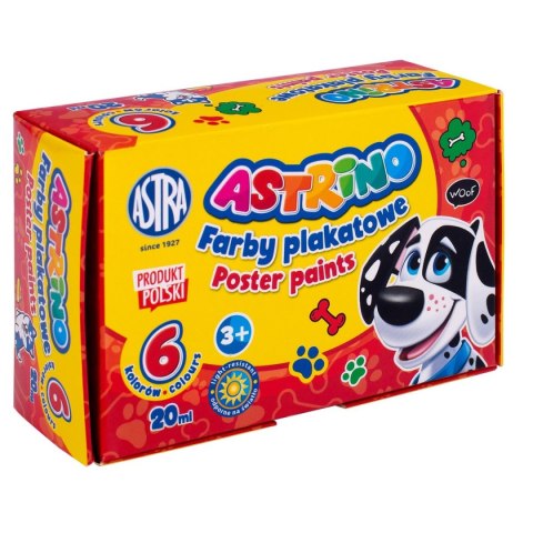 Farby plakatowe Astra ASTRINO kolor: miedziany 20ml 6 kolor. (301221001) Farby plakatowe Astra ASTRINO kolor: miedziany 20ml 6 kolor. (301221001)