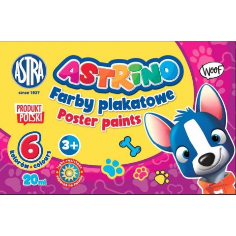 Farby plakatowe Astra ASTRINO kolor: miedziany 20ml 6 kolor. (301221001) Farby plakatowe Astra ASTRINO kolor: miedziany 20ml 6 kolor. (301221001)
