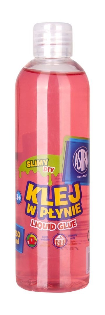 Klej w płynie Astra różowy 250ml Klej w płynie Astra różowy 250ml