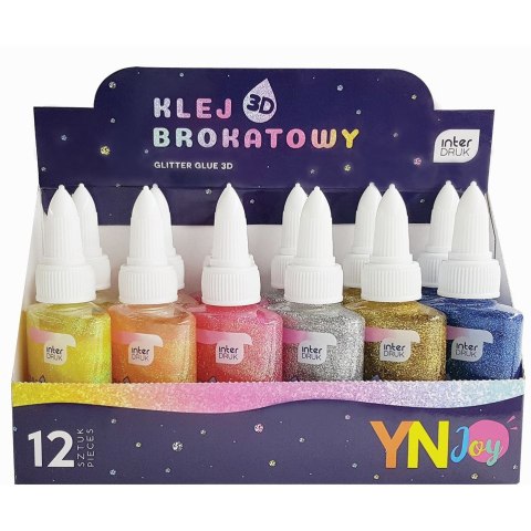 Klej w płynie Interdruk brokat 3D brokatowy 40g (IKLBR3D) Klej w płynie Interdruk brokat 3D brokatowy 40g (IKLBR3D)