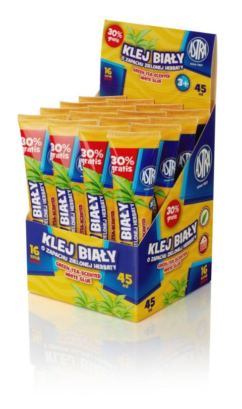 Klej w tubie Astra o zapachu zielonej herbaty 45ml Klej w tubie Astra o zapachu zielonej herbaty 45ml