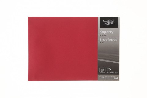 Koperta Galeria Papieru pearl czerwony k C5 czerwona (280638) 10 sztuk Koperta Galeria Papieru pearl czerwony k C5 czerwona (280638) 10 sztuk