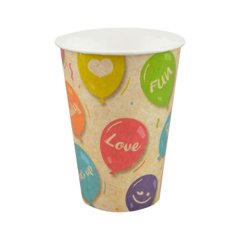 Kubek jednorazowy Arpex papierowy Kraft ballons 12 szt. 180ml (DC9618F) Kubek jednorazowy Arpex papierowy Kraft ballons 12 szt. 180ml (DC9618F)