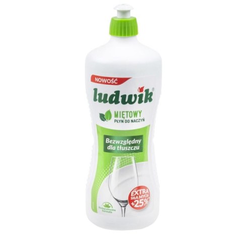 Płyn do naczyń Ludwik miętowy 900ml Płyn do naczyń Ludwik miętowy 900ml