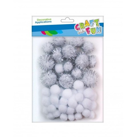 Pompony Craft with Fun białe 50 szt (463929) Pompony Craft with Fun białe 50 szt (463929)