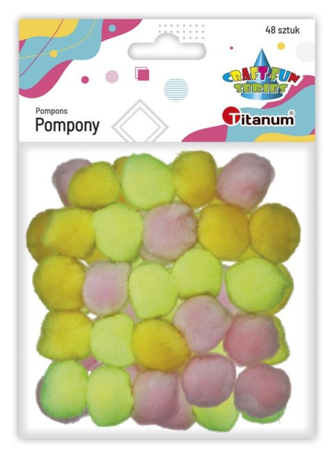Pompony Titanum Craft-Fun Series akrylowe mix 48 szt (20TH1020-8) Pompony Titanum Craft-Fun Series akrylowe mix 48 szt (20TH1020-8)
