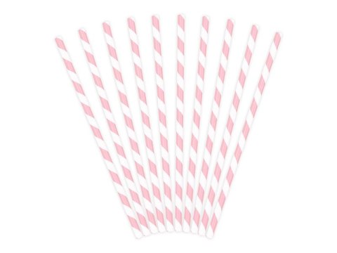 Słomka Partydeco papierowe jasny róż 19,5cm, 1op./10szt. 10 szt (SPP1-081J) Słomka Partydeco papierowe jasny róż 19,5cm, 1op./10szt. 10 szt (SPP1-081J)