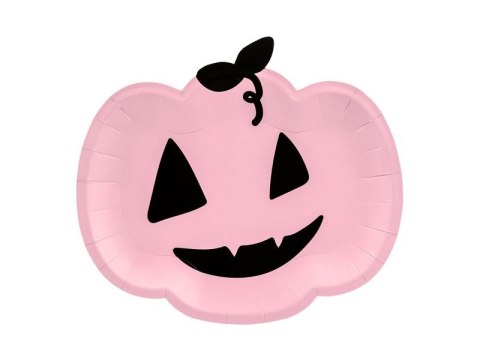Talerz jednorazowy Partydeco Halloween dynia różowa 1op/6szt. 6 szt (TPP62) Talerz jednorazowy Partydeco Halloween dynia różowa 1op/6szt. 6 szt (TPP62)