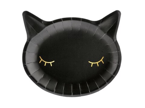 Talerz jednorazowy Partydeco Halloween kotek czarny 1op/6szt. śr. 220mm 6 szt (TPP60) Talerz jednorazowy Partydeco Halloween kotek czarny 1op/6szt. śr. 220mm 6 szt (TPP60)