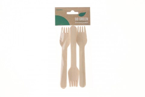 Widelec Arpex drewniany 8 szt (KG7898F) Widelec Arpex drewniany 8 szt (KG7898F)