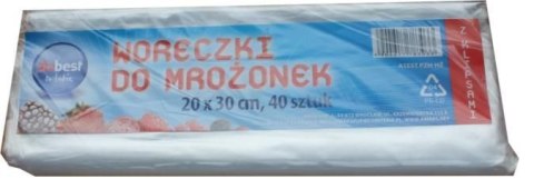Woreczki na mrożonki Amaks 200 x 300 mm 40 szt. Woreczki na mrożonki Amaks 200 x 300 mm 40 szt.