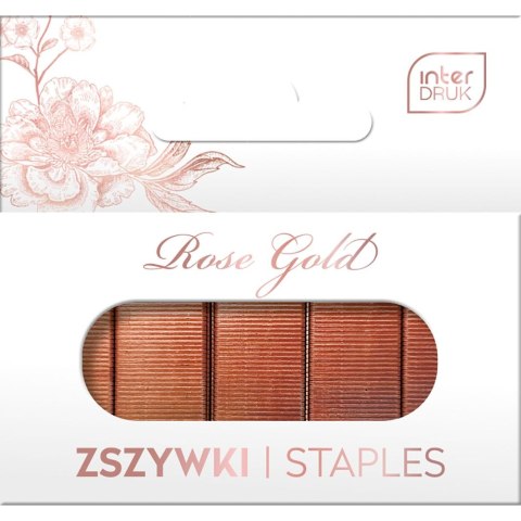 Zszywki 24/6 Interdruk ROSE GOLD 1000 szt (IZSZYWKIRG) Zszywki 24/6 Interdruk ROSE GOLD 1000 szt (IZSZYWKIRG)