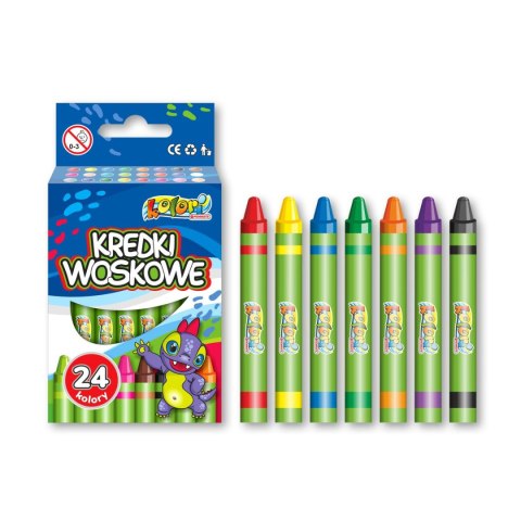 Kredki świecowe Penmate Kolori Dino 24 kol 24 kol. (TT78226) Kredki świecowe Penmate Kolori Dino 24 kol 24 kol. (TT78226)