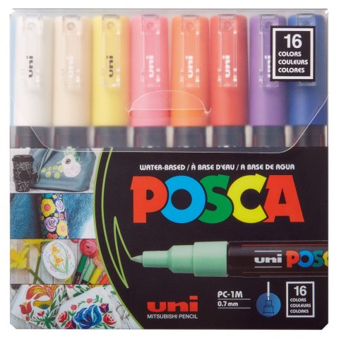 Marker specjalistyczny Posca PC-1M 16 sztuk 5906340928415, mix 3-19mm okrągła końcówka (194521) Marker specjalistyczny Posca PC-1M 16 sztuk 5906340928415, mix 3-19mm okrągła końcówka (194521)