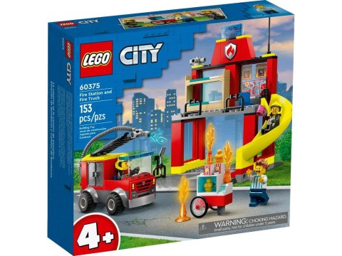 Klocki konstrukcyjne Lego City remiza strażacka i wóz strażacki (60375) Klocki konstrukcyjne Lego City remiza strażacka i wóz strażacki (60375)