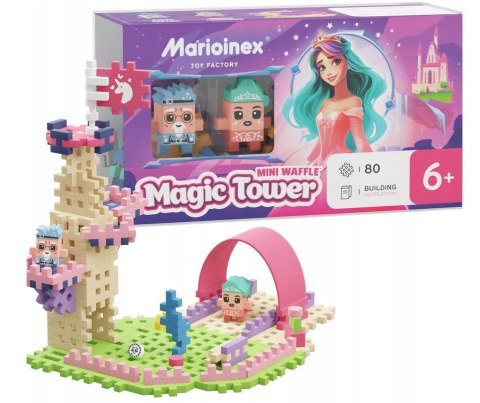 Klocki konstrukcyjne Marioinex Mini Waffle 80 elementów Magiczna Wieża Klocki konstrukcyjne Marioinex Mini Waffle 80 elementów Magiczna Wieża