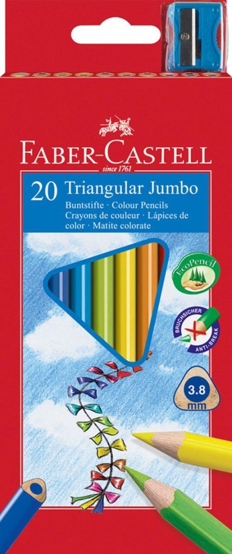 Kredki ołówkowe Faber Castell 20 kol. Kredki ołówkowe Faber Castell 20 kol.