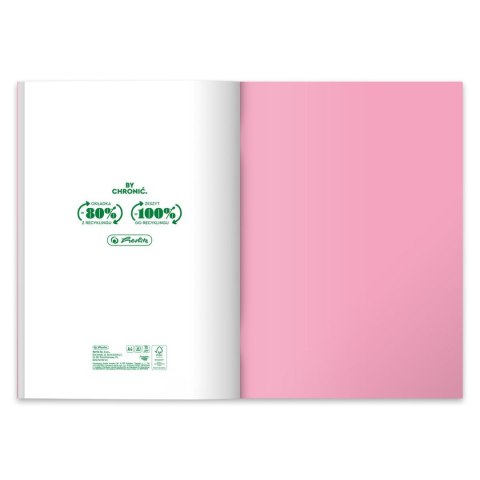 Zeszyt Herlitz Pastel Colors Eco PP A4 60k. 70g krata (9552753) Zeszyt Herlitz Pastel Colors Eco PP A4 60k. 70g krata (9552753)