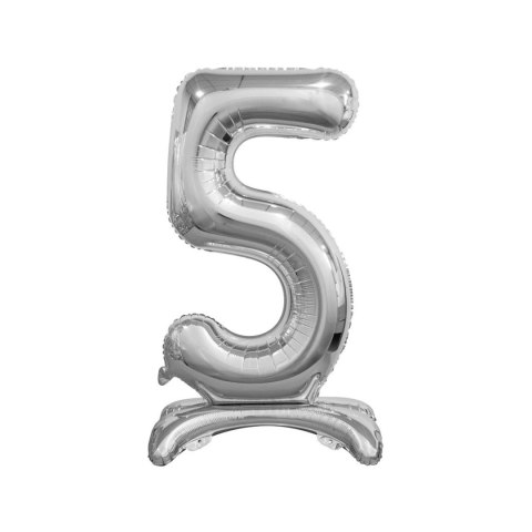 Balon gumowy Godan Beauty&Charm cyfra stojąca srebrna srebrna 30cal (BC-ASS5) Balon gumowy Godan Beauty&Charm cyfra stojąca srebrna srebrna 30cal (BC-ASS5)