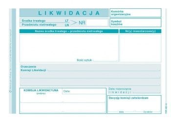 Druk offsetowy Michalczyk i Prokop likwidacja środka trwałego A6 40k. (421-5) Druk offsetowy Michalczyk i Prokop likwidacja środka trwałego A6 40k. (421-5)