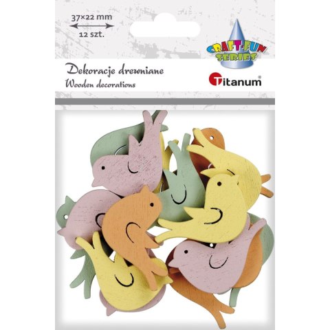 Ozdoba drewniana Titanum Craft-Fun Series ptaszki (191005) Ozdoba drewniana Titanum Craft-Fun Series ptaszki (191005)
