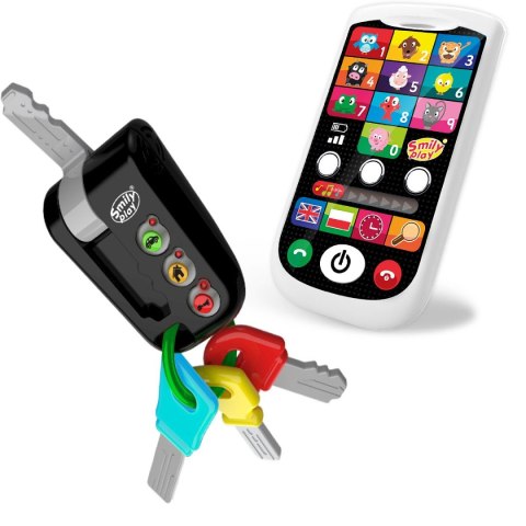 Telefon zabawkowy Smily + kluczyki (SP83681) Telefon zabawkowy Smily + kluczyki (SP83681)