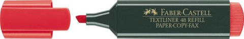 Zakreślacz 48 Faber-Castell 1-5mm czerwony Zakreślacz 48 Faber-Castell 1-5mm czerwony