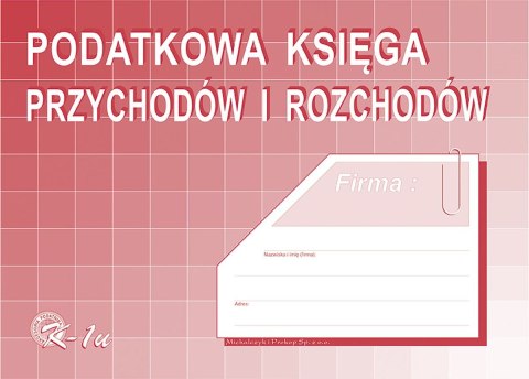 Druk offsetowy Michalczyk i Prokop Podatkowa księga przychodów i rozchodów A4 48k. (K-1u) Druk offsetowy Michalczyk i Prokop Podatkowa księga przychodów i rozchodów A4 48k. (K-1u)