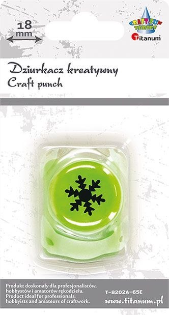 Dziurkacz ozdobny Titanum Craft-Fun Series 18mm płatek śniegu (T-8202A-65E) Dziurkacz ozdobny Titanum Craft-Fun Series 18mm płatek śniegu (T-8202A-65E)