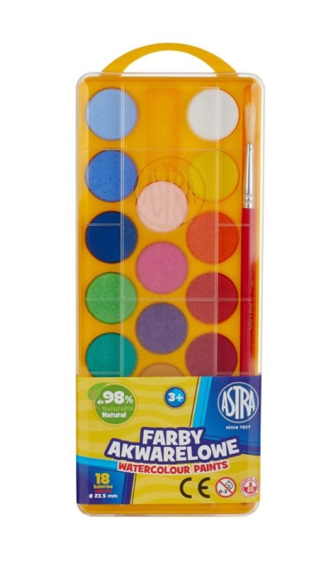 Farby akwarelowe Astra 18 kolor. (83210900) Farby akwarelowe Astra 18 kolor. (83210900)