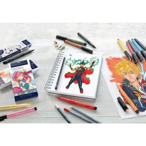 Flamaster Faber Castell Pitt Arist Manga 4 szt (167132 FC) Flamaster Faber Castell Pitt Arist Manga 4 szt (167132 FC)