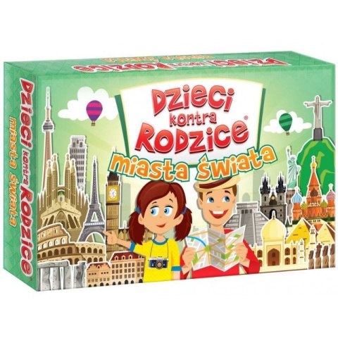 Gra karciana Kangur Dzieci kontra rodzice miasta świata Gra karciana Kangur Dzieci kontra rodzice miasta świata