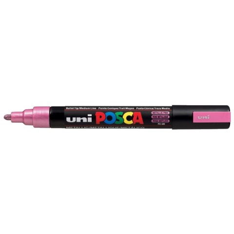 Marker specjalistyczny Uni Posca, różowy metaliczny 1,8-2,5mm okrągła końcówka (PC-5M metalic) Marker specjalistyczny Uni Posca, różowy metaliczny 1,8-2,5mm okrągła końcówka (PC-5M metalic)