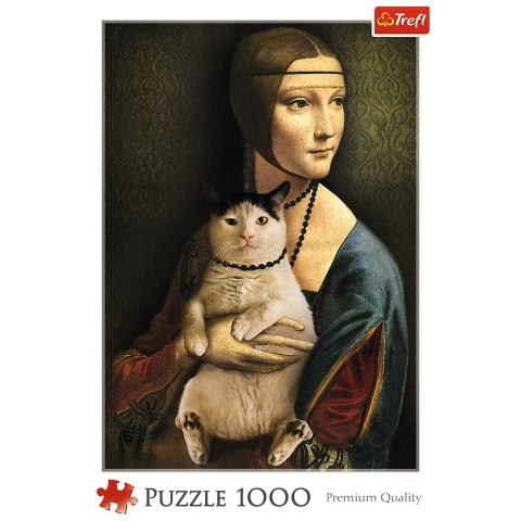 Puzzle Trefl Dama z kotem 1000 el. (10663) Puzzle Trefl Dama z kotem 1000 el. (10663)