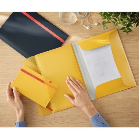 Teczka plastikowa na gumkę Cosy A4 żółta Leitz (46190019) Teczka plastikowa na gumkę Cosy A4 żółta Leitz (46190019)