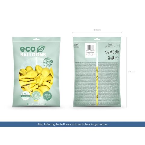 Balon gumowy Partydeco Metalizowane Eco Balloons żółty 260mm (ECO26M-084) Balon gumowy Partydeco Metalizowane Eco Balloons żółty 260mm (ECO26M-084)