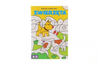 Książeczka edukacyjna Zielona Sowa Koloruję wedłu kodu. (Zwierzęta.)