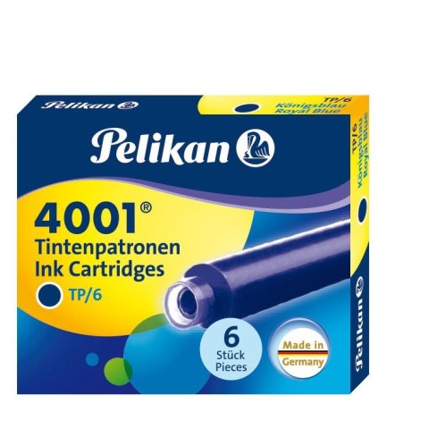 Naboje krótkie Pelikan TP/6 niebieskie niebieski (301176) Naboje krótkie Pelikan TP/6 niebieskie niebieski (301176)