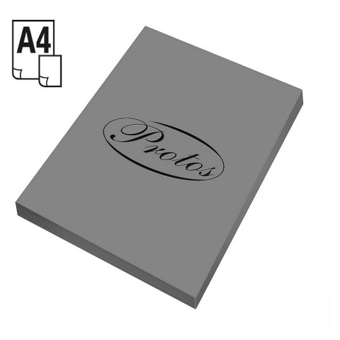 Papier kolorowy Protos A4 szary 80g Papier kolorowy Protos A4 szary 80g