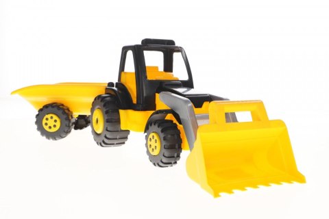 Traktor Lazur Mix z przyczepą i łyżką Traktor Lazur Mix z przyczepą i łyżką